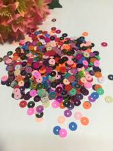 800pcs 6mm Flat Round Sequins For Crafts Sewing Garment Wedding Dress DIY Accessories Mix Colors Multicolors 2024 - buy cheap