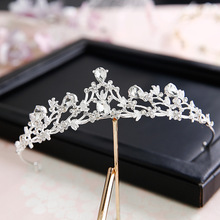 Doce princesa tiara branca para casamento acessórios para cabelo coroa para casamento acessórios 2024 - compre barato
