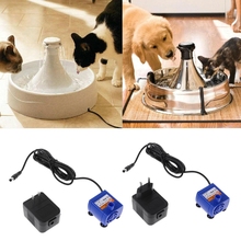 Silenced Fountain Pump Power Adapter Automatic Pet Cat Dog Water Drinking Fountain 2024 - buy cheap