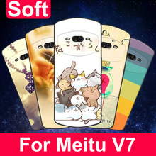 Funda de silicona suave con dibujos animados para Meitu V7 MP1801, carcasa trasera, TPU, para Meitu V7 2024 - compra barato