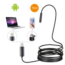 7mm Lens 1M 2M 5M Cable Android OTG USB Endoscope Camera Flexible Snake USB Pipe Inspection Smartphone Borescope Camera 2024 - buy cheap