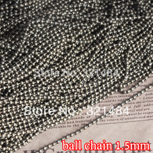 bulk antique bronze ball link chain 1.5mm ball chains findings 100m accessories for jewelry making supplies 2024 - buy cheap