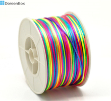 Дорин коробка Прекрасный многоцветный Бисер нейлоновый шнур 1.5 мм, 90 м/roll, продается за лот 1 рулон (90 м) (b17641) 2024 - купить недорого