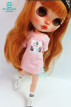 Camiseta de moda de 1 muñeca Blyth, medias de encaje para muñeca Blyth Azone 1/6 2024 - compra barato
