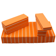 12Pcs/Lot 100/180 Buffer Block Orange Mini Cuboid Professional Nail File For UV Gel Polish File Sandpaper Manicure Tools Set 9cm 2024 - buy cheap