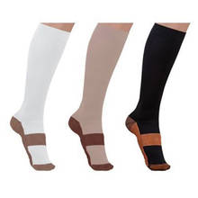 1pair Unisex Anti-Fatigue Compression Socks Foot Pain Relief Soft Miracle Copper Anti Fatigue Magic Socks Support Knee Men Socks 2024 - buy cheap