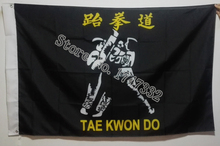 Bandera de Taekwondo, artículo en oferta, 3x5 pies, 150x90cm, con agujeros de metal y latón 2024 - compra barato