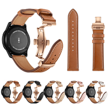 Strap For Samsung Gear S3 S2 Frontier Classic Leather Wrist Bracelet 20mm 22mm Band Sport Samsung Galaxy Watch 46mm 42mm Strap 2024 - buy cheap