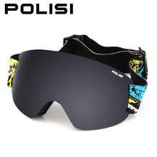 POLISI Professional Ski Goggles Double Layer Lens Anti-Fog UV Protection Skiing Eyewear Winter Snowboard Snow Glasses, Gray Lens 2024 - buy cheap