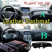 For Hyundai Genesis Coupe 2009 2011 2012 2013 2016 Leather Dashmat Dashboard Cover Dash Mat SunShade Carpet Custom Car Styling 2024 - buy cheap