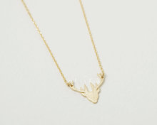 Daisies 10pcs/lot Statement Gold Silver Deer Head Necklace Animal Stag Necklace Long Fashion Antlers Necklace for women Gift 2024 - buy cheap