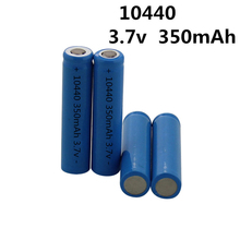 Muito barato vbatty aaa icr 10440 350mah 3.7 v bateria recarregável de íon de lítio com parte superior plana para lanterna elétrica 2024 - compre barato