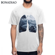 Camiseta Unisex de diseño de moda, camisa con diseño de bosque fresco, pulmón, ecológico, 2019 algodón, novedad de 100% 2024 - compra barato