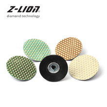 Z-LION 2 "Bloqueio Rolo Roda de Lixa de Diamante Com Suporte de Ponto Forma de Ligação de Resina Polimento Pad Para Jóia De Vidro Pedra disco abrasivo 2024 - compre barato