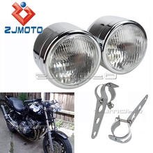 Motorcycle Twin Headlight Motorcycle Custom Headlamp For Bagger ST Chopper Softail Pro Street Wide Glide FXSB FXDWG Head Light 2024 - buy cheap