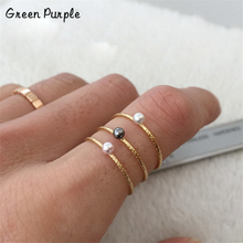 Natural Freshwater Pearl Rings Gold Jewelry Knuckle Mujer Boho Bague Femme Minimalism Anelli Donna Aneis Ring for Women Anillos 2024 - buy cheap