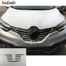 For Renault Kadjar 2016 2017 2018 2019 2020 Car Sticker Styling Protection Detector Trim Racing Grid Grill Grille Molding 7pcs 2024 - buy cheap