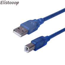 Elistoooop Scanner Printer Cable Type A Male to Type B Male USB 2.0 Extension Print Cable for Printer HDD High Speed Transparent 2024 - buy cheap