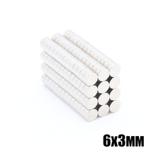 50pcs 6x3 mm Neodymium magnet  Rare Earth small super Strong Round permanent 6*3mm fridge Electromagnet NdFeB nickle magnetic 2024 - buy cheap