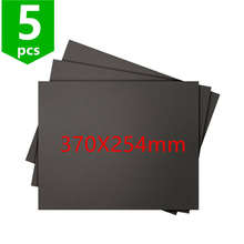 SEEJIE 5pcs 3D Printing Build Surface sticker 370X254mm for TEVO Black Widow 3D printer Square Black sheet super stick sheet 2024 - buy cheap