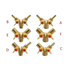 6 Styles Brass Three Direct Links Ball Valves Butterfly Handle Water And Gas Pipe Fittings 2024 - buy cheap