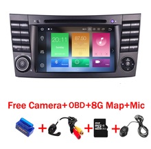 Radio multimedia con GPS para coche, Radio con reproductor, Android 9,0, 4 GB + 32 GB, Wifi, DVD, OBD, mapa, Canbus, para Mercedes Benz Clase E E200, E220, E300, W211, E320 2024 - compra barato