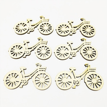 10 Pieces Wood Bicycles Home Decoration Slices Bikes DIY Wedding Wooden Ornament Engagement Festival Theme Party Decor Supplies. 2024 - buy cheap