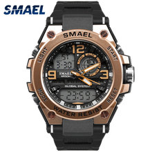 SMAEL Luxuly Men's Wrist Watch Gold Digital Watch Man Waterproof 50m LED Clock Man 1603 Digital Watch Man Sport Watch Shock 2024 - buy cheap