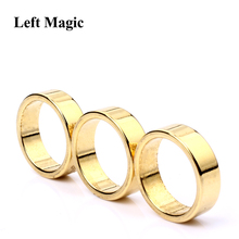 1 шт. Золотое кольцо PK, волшебные фокусы 18/19/20/21 мм, сильный Магнитный Волшебный кольцо, искусственное кольцо, магические реквизиты для показа 2024 - купить недорого