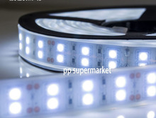 Fita de led branco quente dc 12v, tamanhos de 5m, 600 leds, duas fileiras, rgb, 12v
