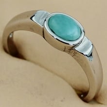 Fleure Esme fashion Cute Larimar Engagement Wedding rings Jewelry & Accessories for women 2019 Rhodium Plated R3521 size 6 7 8 9 2024 - buy cheap