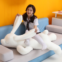 Bonito coreano longo-armado coelho brinquedo de pelúcia travesseiro de pelúcia recém-nascido macio mulheres grávidas travesseiro sofá recheado de volta almofada bonecas presente 2024 - compre barato