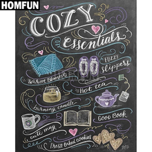 HOMFUN Full Square/Round Drill 5D DIY Diamond Painting "cozy life" Embroidery Cross Stitch 5D Home Decor Gift A02471 2024 - buy cheap