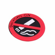 3 шт. резиновые не курить знак советы Предупреждение логотип наклейки автомобиля такси дверь наклейка #100180 2024 - купить недорого
