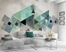 Beibehand-papel de parede personalizado, geométrico, 3d, quarto, mural, plano de fundo de tv, parede interior de casa, para quarto de criança 2024 - compre barato