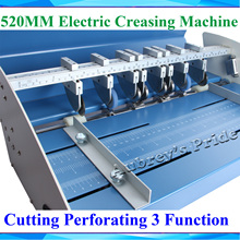 520MM 20inch 3 in 1 Combo  Electric Creaser Scorer Perforator Paper Creasing Perforating 3 Function Machine Trimmer 2024 - buy cheap