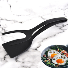 2 In 1 Fried Egg Steak Spatula For Grip Flip Food Tongs Pancake Non-Stick French Toast Omelet Tongs Kitchen Utensils Cooking 2024 - buy cheap
