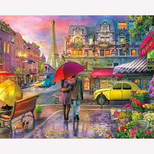 5D DIY Diamond Painting Lover Scenery Cross Stitch Diamond Embroidery Landscape Full Round Rhinestones Christmas Gift 2024 - buy cheap