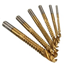 BINOAX 6Pcs HSS Min Titanium Coated Drill Bit Set For Metal and Wood 2024 - buy cheap