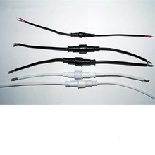 50 шт. 4-контактный разъем, белый или черный провод, штекер-гнездо, водонепроницаемый кабель для светодиодных лент и прожектора 2024 - купить недорого