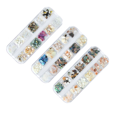 3 Box of 3D Irregular Natural Shell Stones Flakes Charms Crushed Slices Colorful Nail Art Manicure Accessories 2024 - buy cheap