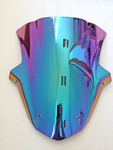 Para-brisa de motocicleta kawasaki, pára-brisa colorido para versões ninja zx10r 1000 e 2011 2012 2013 2014 11 12 13 14 15 2024 - compre barato