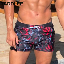 Taddlee Brand Swimwear Men Swimsuits Swim Briefs Bikini Square Cut Long Leg Boardshorts Surf Pockets Trunks Boxer Male Bathing 2024 - buy cheap