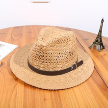 Шляпа женская и мужская, летняя, Соломенная Панама джазовая 2024 - купить недорого