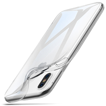 Прозрачный Ультратонкий Мягкий чехол для iPhone X XS XR 11 12 Mini Pro Max SE 2020 6 6S 7 8 Plus TPU силиконовый прозрачный чехол 2024 - купить недорого