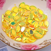 1500pcs 6*13mm wholesale Loose  Oval Sequins Paillettes Crafts Sewing Diy,Garment Accessories SOCA613 2024 - buy cheap