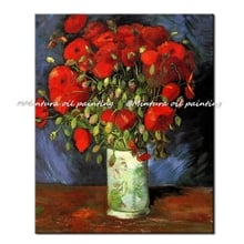 Red Poppy Of Vincent Van Gogh Handmade Reproduction H.Q Flower Oil Painting On Canvas Wall Art Picture For Home Decoration 2024 - buy cheap