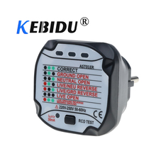 Kebidu-voltímetro Digital de CA de 220V y 250V, Detector de cargador, probador médico de 50-60hz con RCD GFCI, prueba de seguridad para el hogar 2024 - compra barato