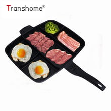 Transhome Frying Pan 5 in 1 Magic Grill Pan Master Pan Non-Stick Divided Grill Pan Fry Oven Skillet Cookware Kitchen Accessories 2024 - buy cheap