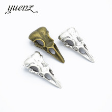 YuenZ-colgantes de dijes de calavera con cabeza de pájaro, collar de ajuste, fabricación de joyería hecha a mano, 32x14mm, D536, 5 uds. 2024 - compra barato